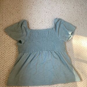 Old Navy Kids Light Blue Smocked Blouse